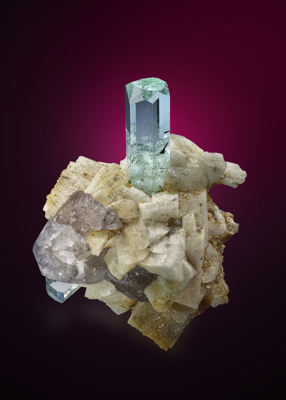 57 gm Eye Catching & Rarest Sea Blue Color Cubic Fluorite Crystal Specimen For Collectors From The Mines Of Pakistan